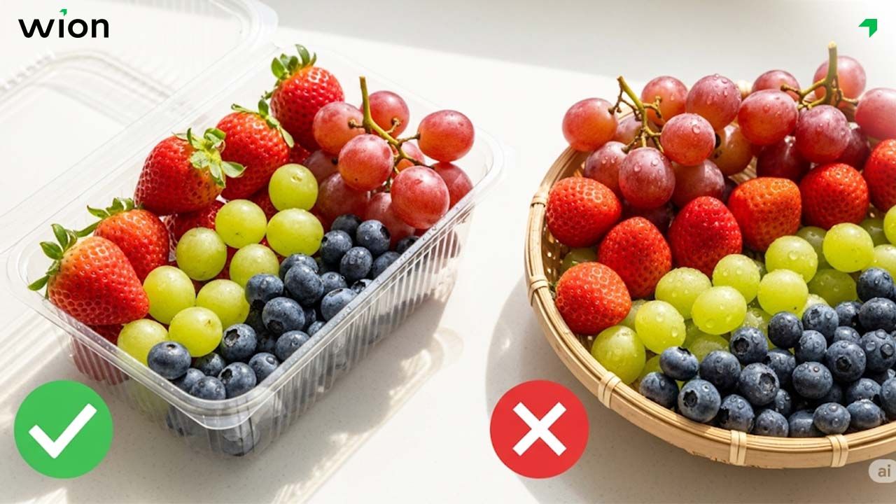 Không rửa trái cây trước khi bảo quản