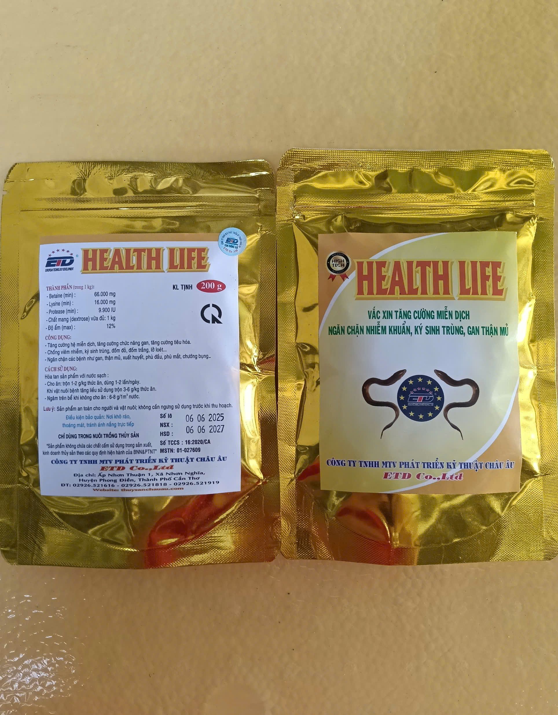 Sản phẩm HEALTH LIFE ETD bổ gan tăng đề kháng thủy sản