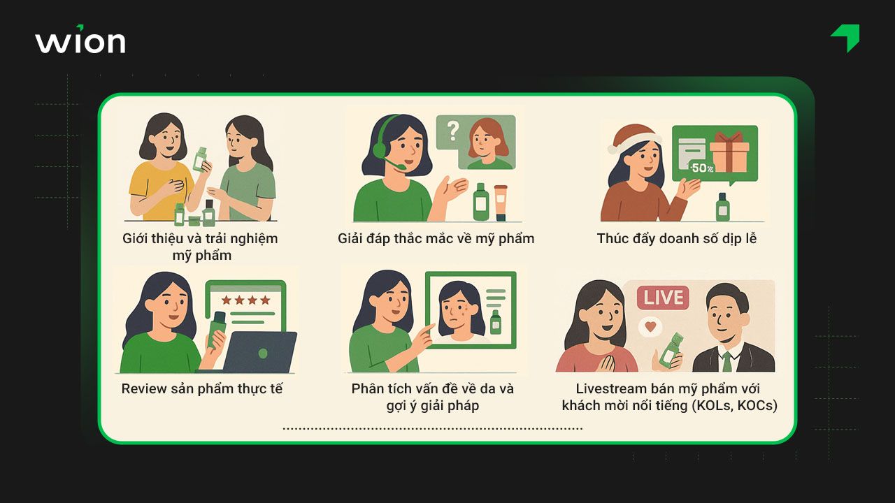 Gợi ý các mẫu kịch bản livestream bán mỹ phẩm hiệu quả hiện nay