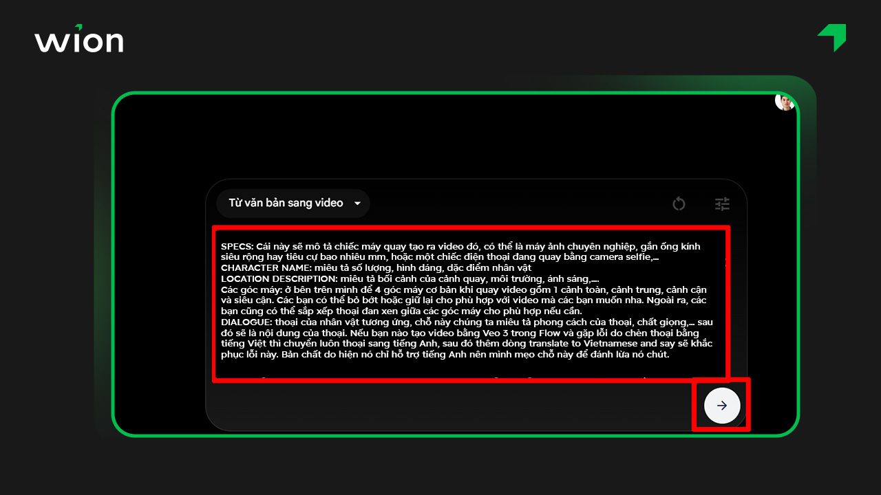 Bước 3 - Cách sử dụng Veo 3 trong Flow của Google Labs để tạo video