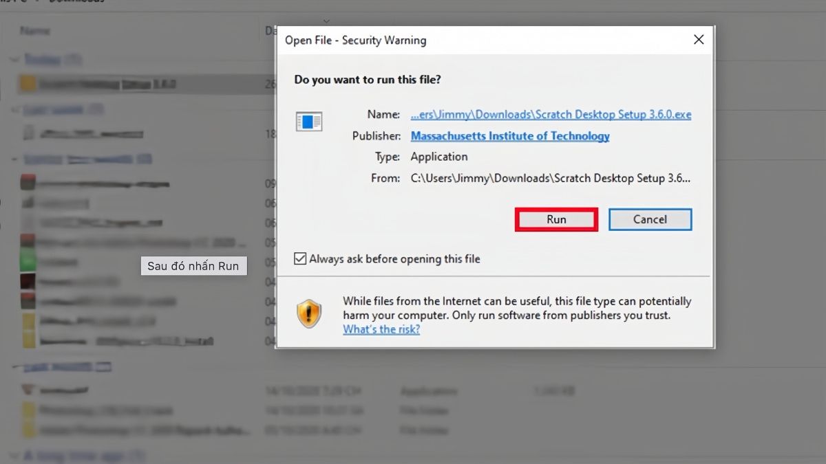 Hướng dẫn cách cài đặt phần mềm Scratch trên máy tính - bước 3