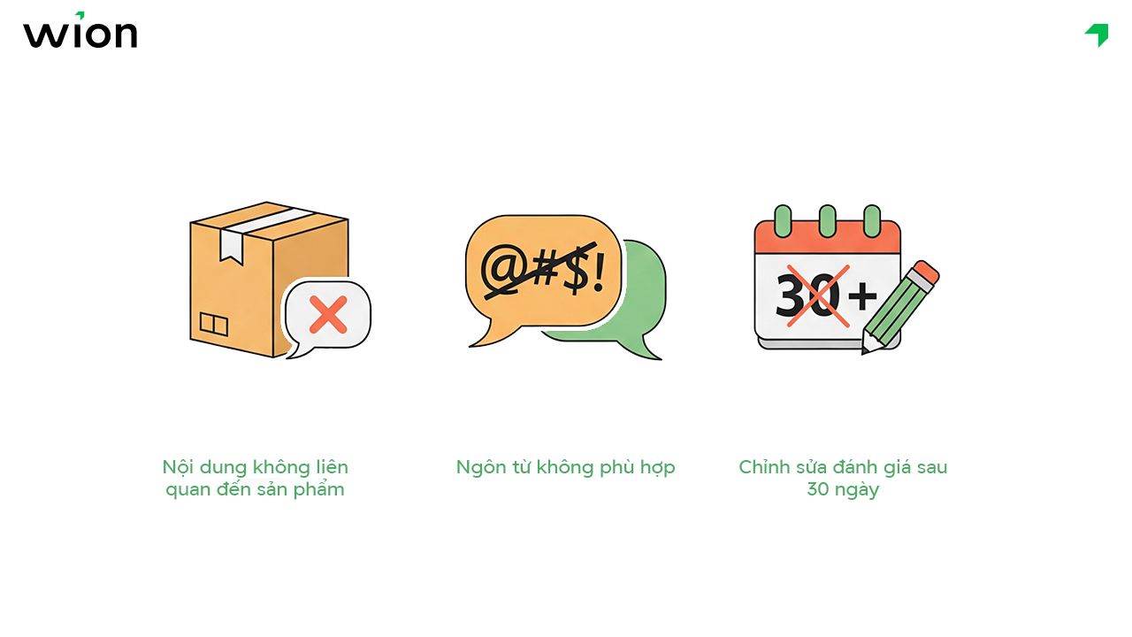 Tại sao đánh giá sản phẩm không hiển thị?