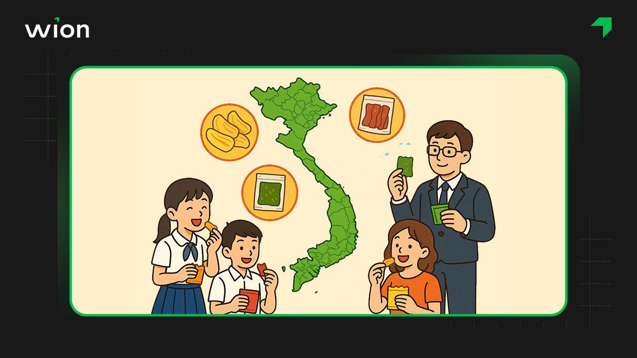 Thị trường đồ ăn vặt khô