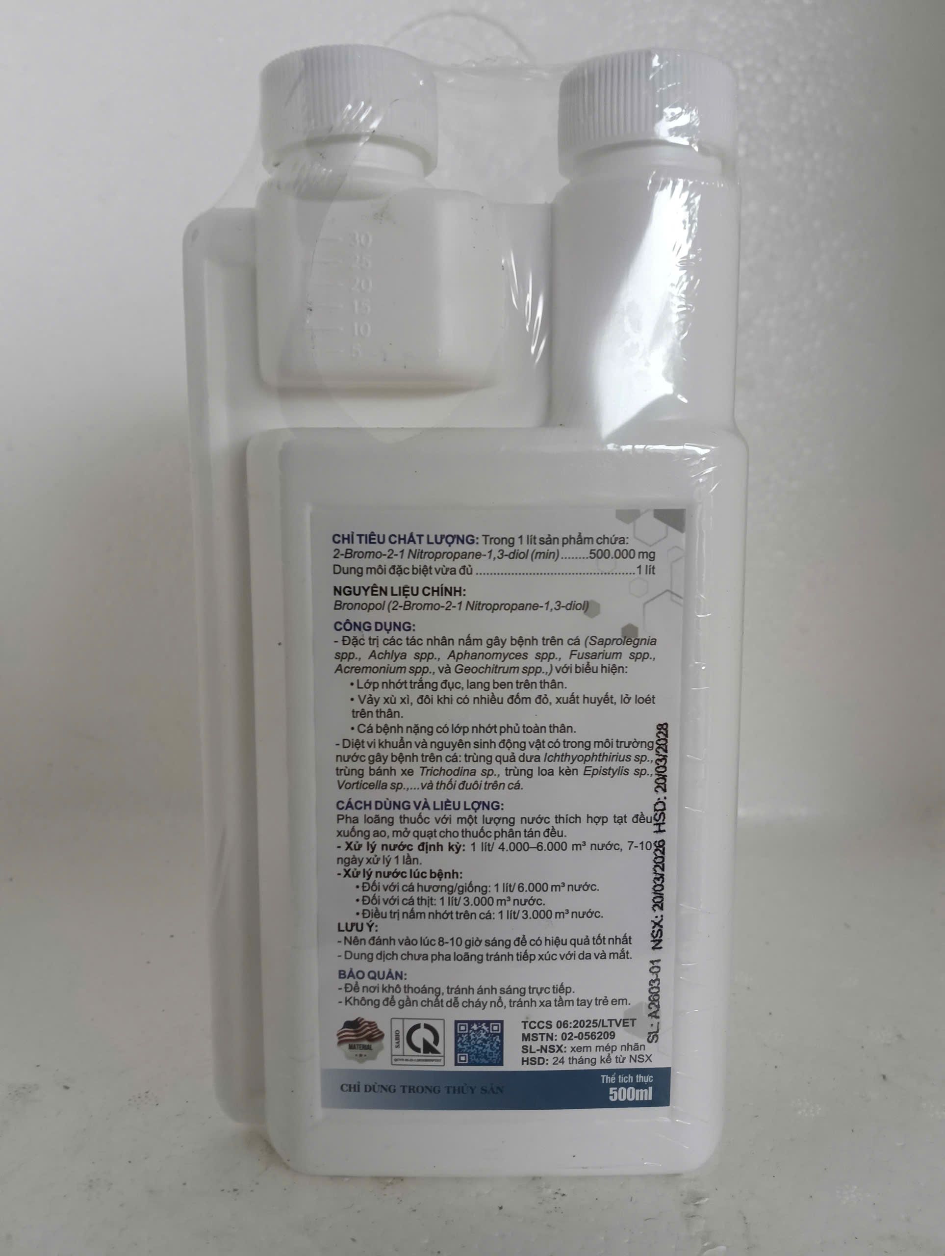 Bropol 500ml xử lý nước ao nuôi thủy sản