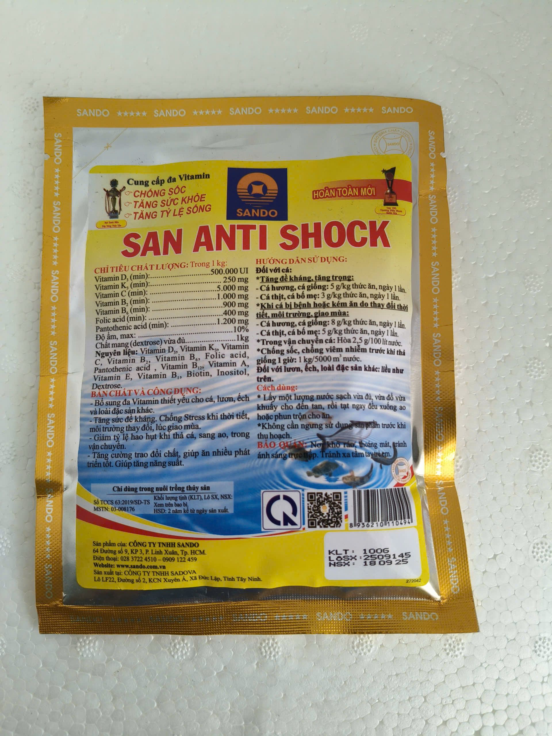 Bao bì SAN ANTI SHOCK SANDO 100g