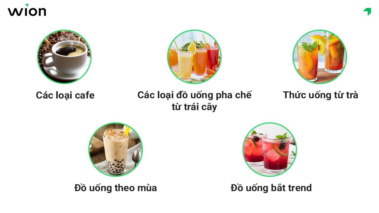 Lựa chọn đồ uống phù hợp với phong cách của quán