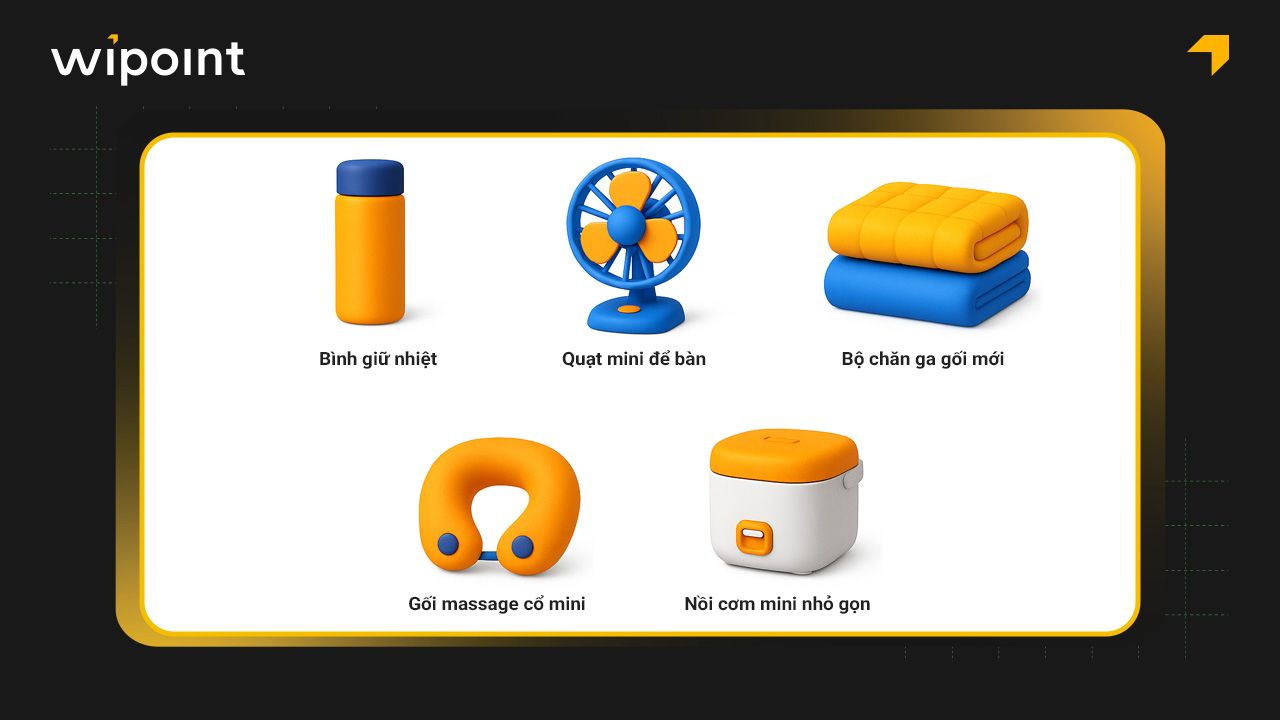 Quà tặng hỗ trợ hành trình xa gia đình