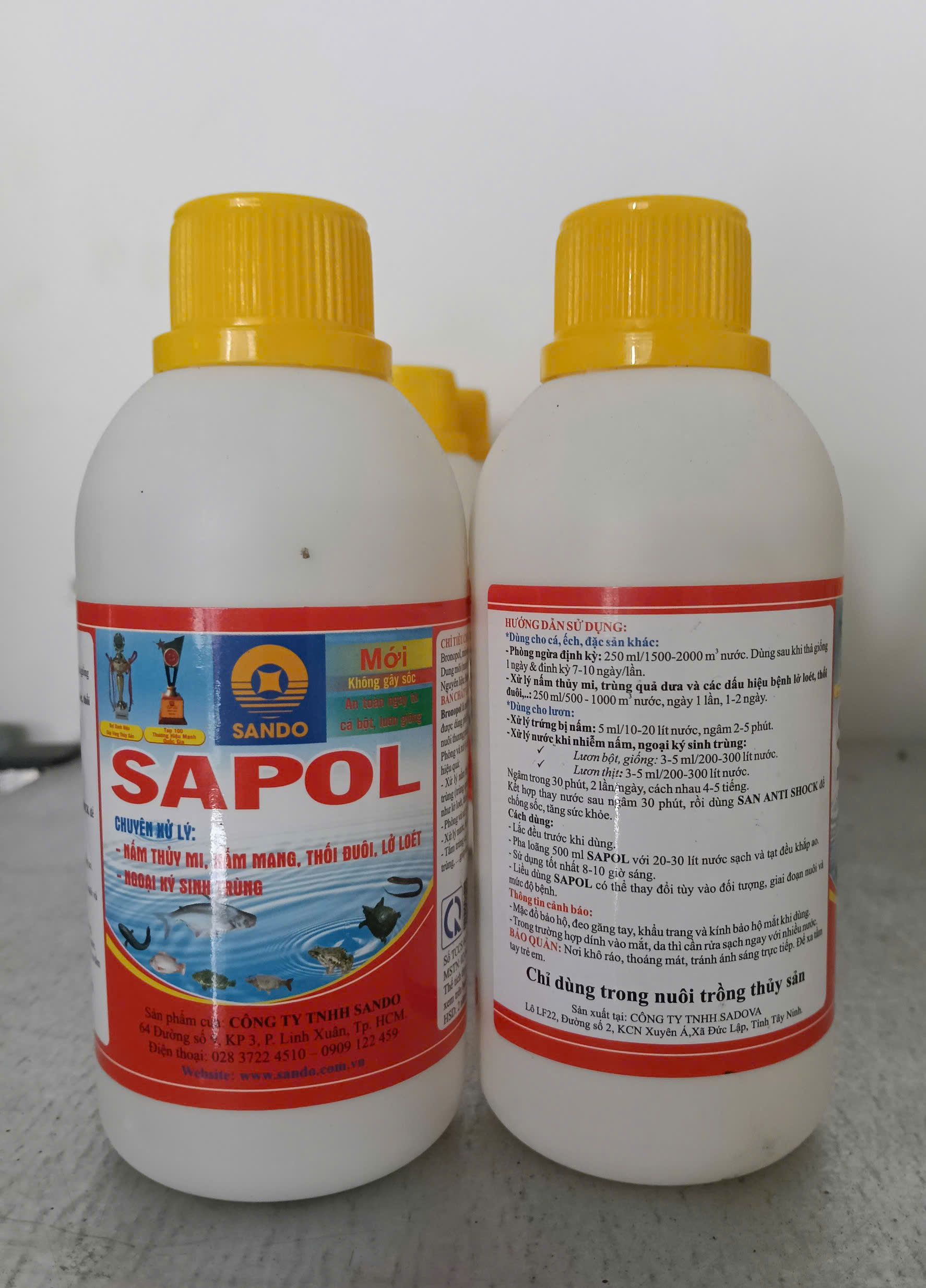 Hướng dẫn sử dụng SAPOL trị bệnh nấm ký sinh trùng
