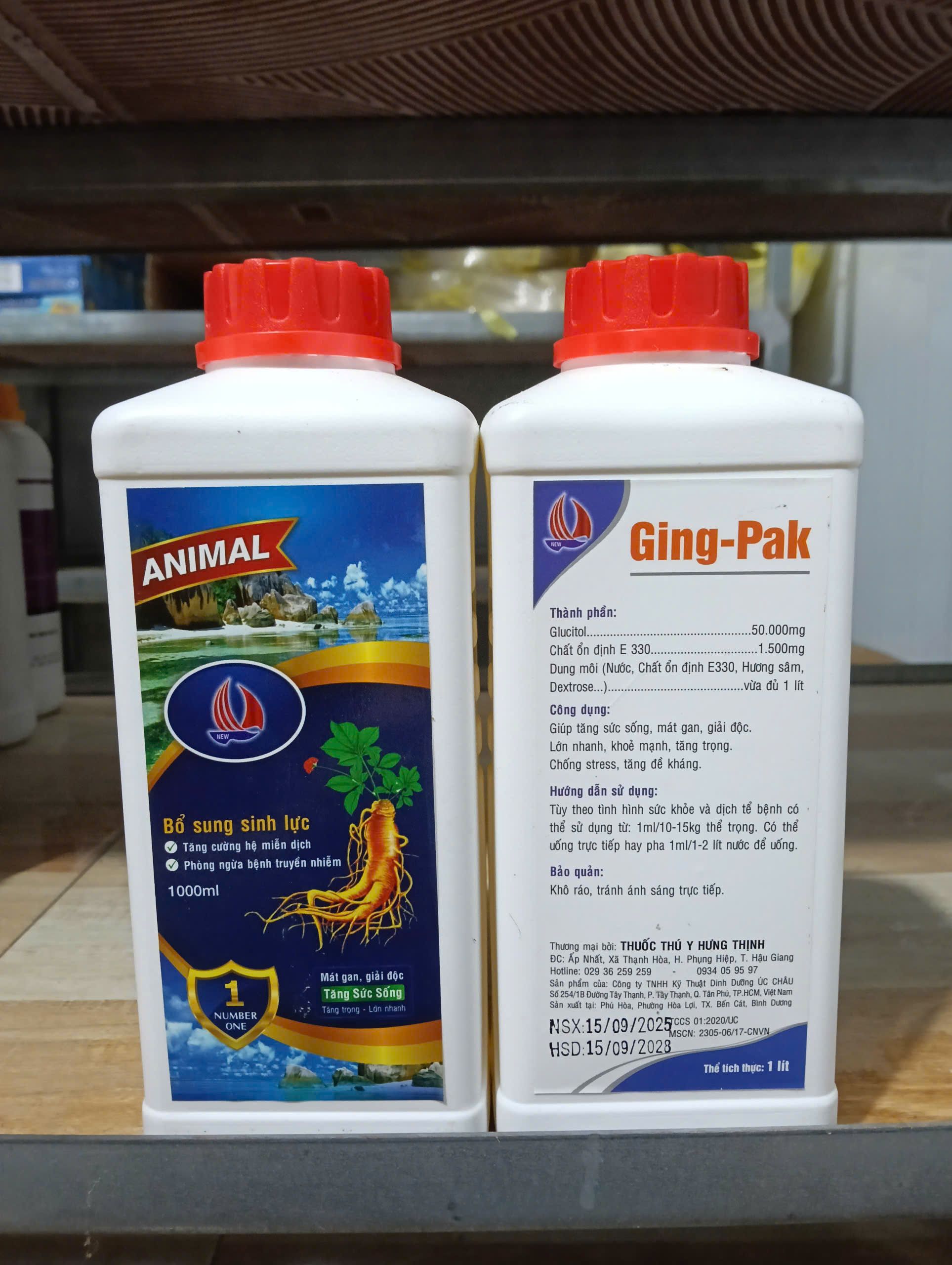 Ging Pak glucitol tăng miễn dịch chống stress thủy sản