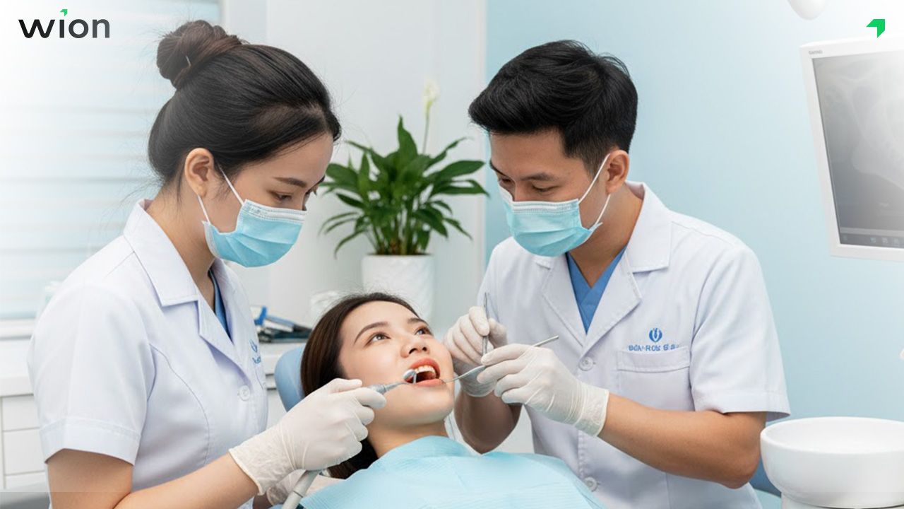 Bước 3: Hỗ trợ trong quá trình điều trị: theo sát, giải thích, trấn an tâm lý khách