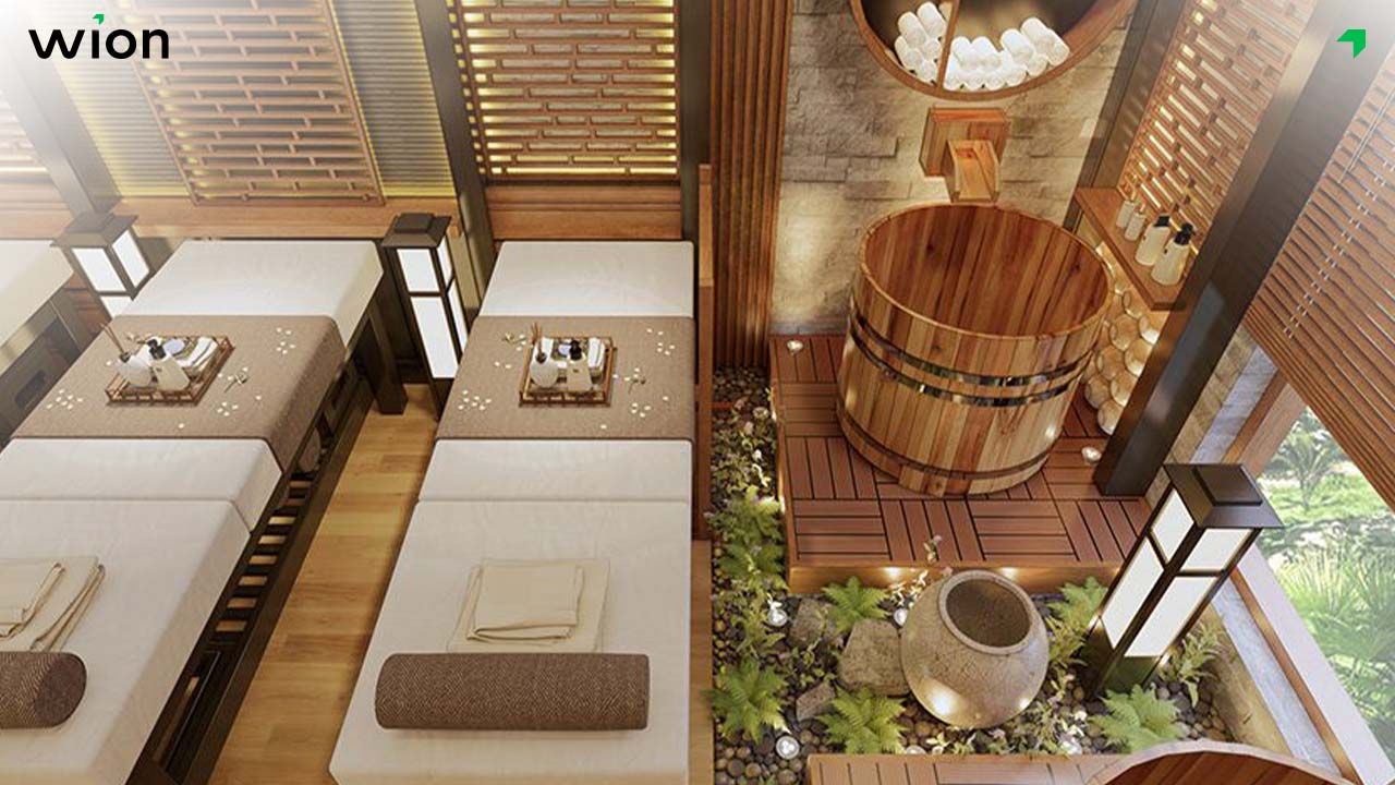 Trang trí phòng gội đầu dưỡng sinh theo phong cách Hàn Quốc