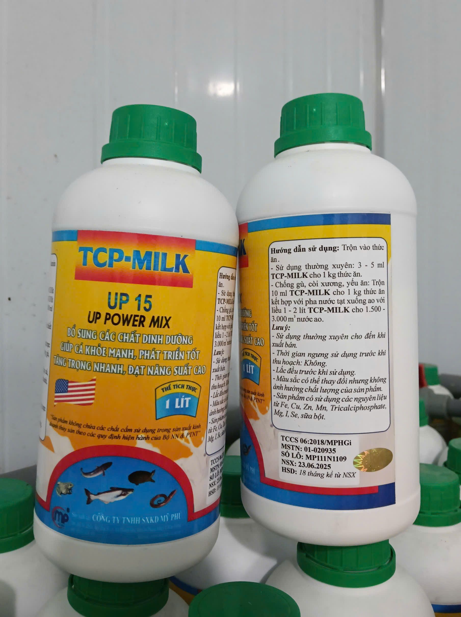 tcp milk up power mix bổ sung dinh dưỡng cho cá tôm