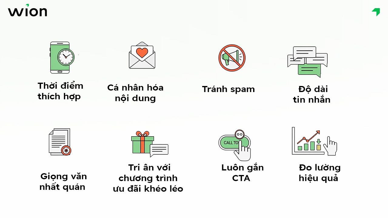 Những lưu ý khi gửi tin nhắn tri ân khách hàng