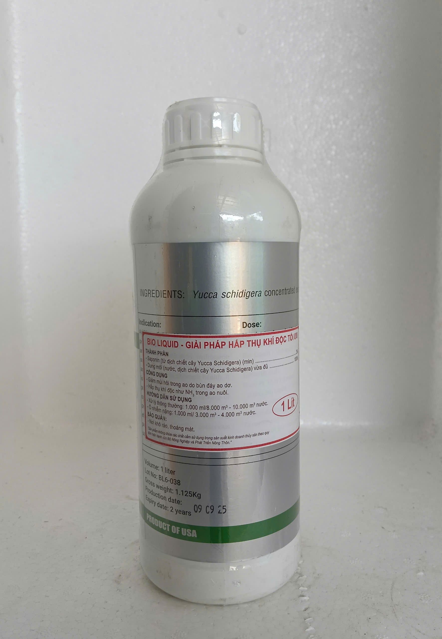 Bio Liquid Yucca hấp thụ khí độc NH₃ H₂S hiệu quả