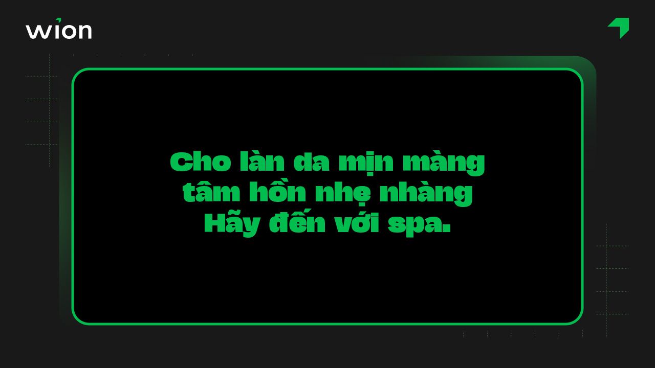 Câu slogan spa dưỡng sinh hay