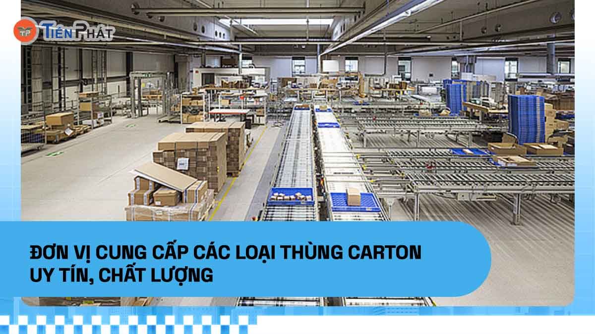 Đơn vị cung cấp các loại thùng carton uy tín, chất lượng