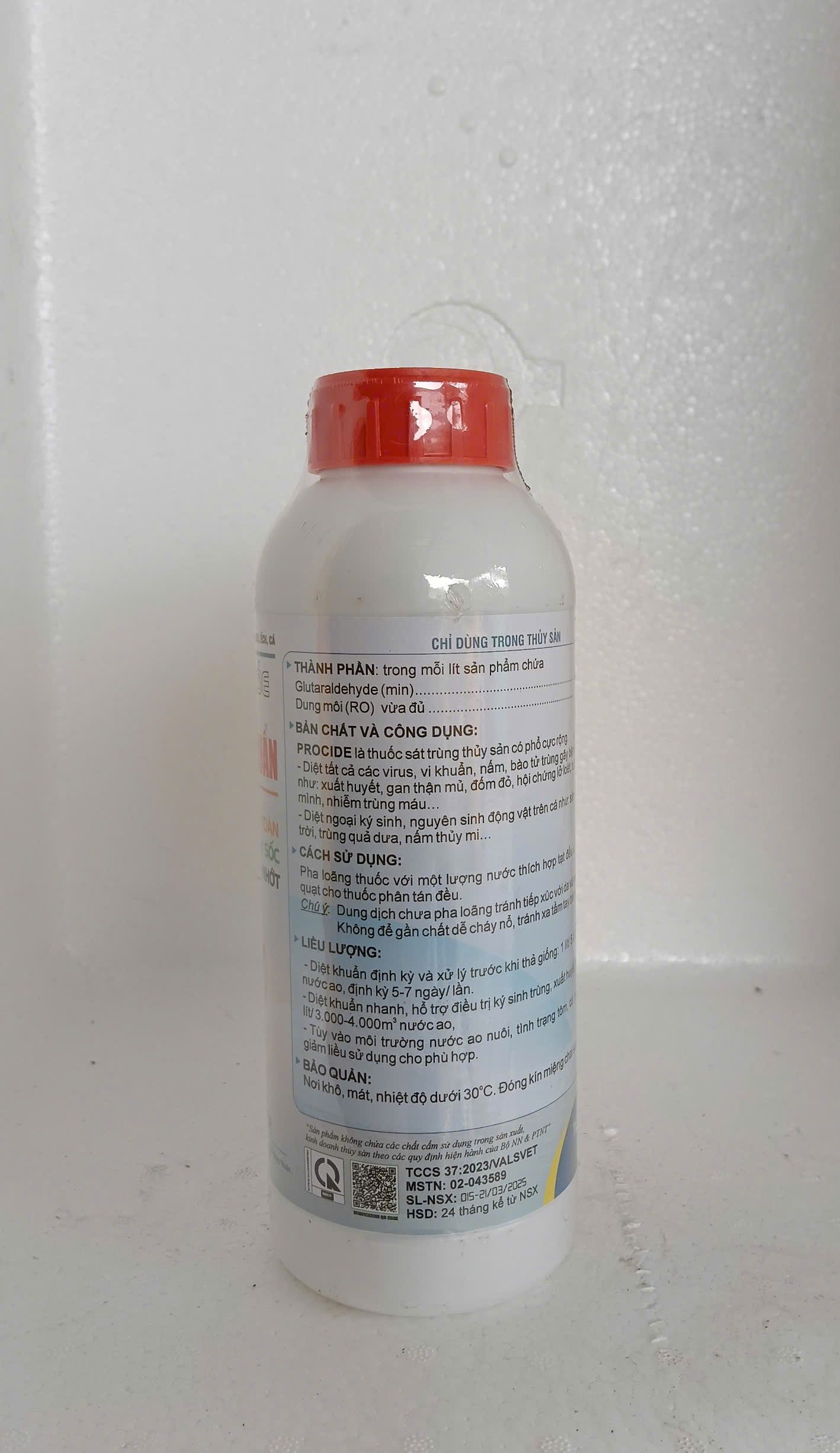 Thành phần PROCIDE glutaraldehyde sát trùng ao nuôi