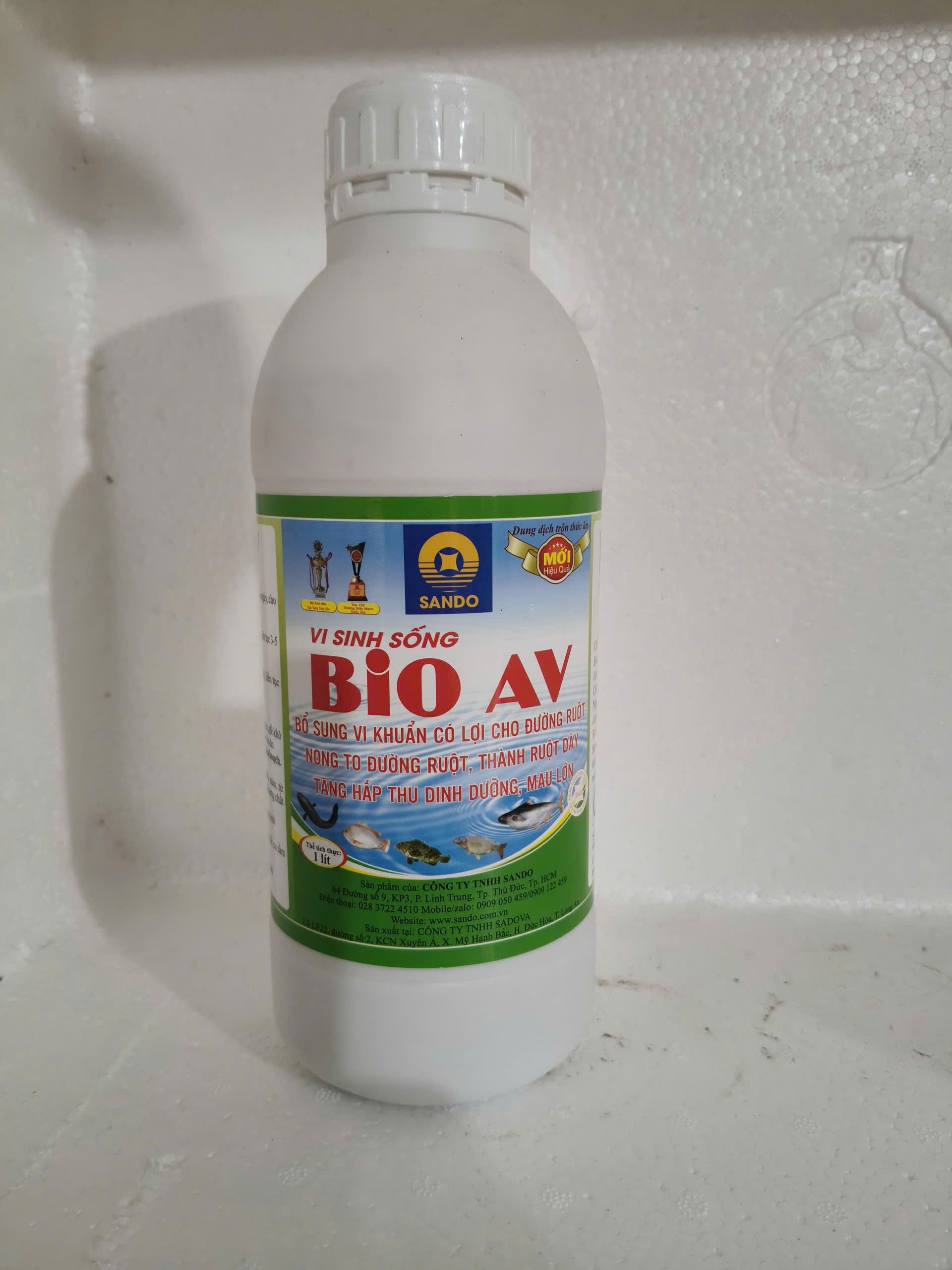 Bio AV vi sinh sống bổ sung lợi khuẩn Bacillus subtilis Bacillus licheniformis cho đường ruột cá lươn ếch ba ba