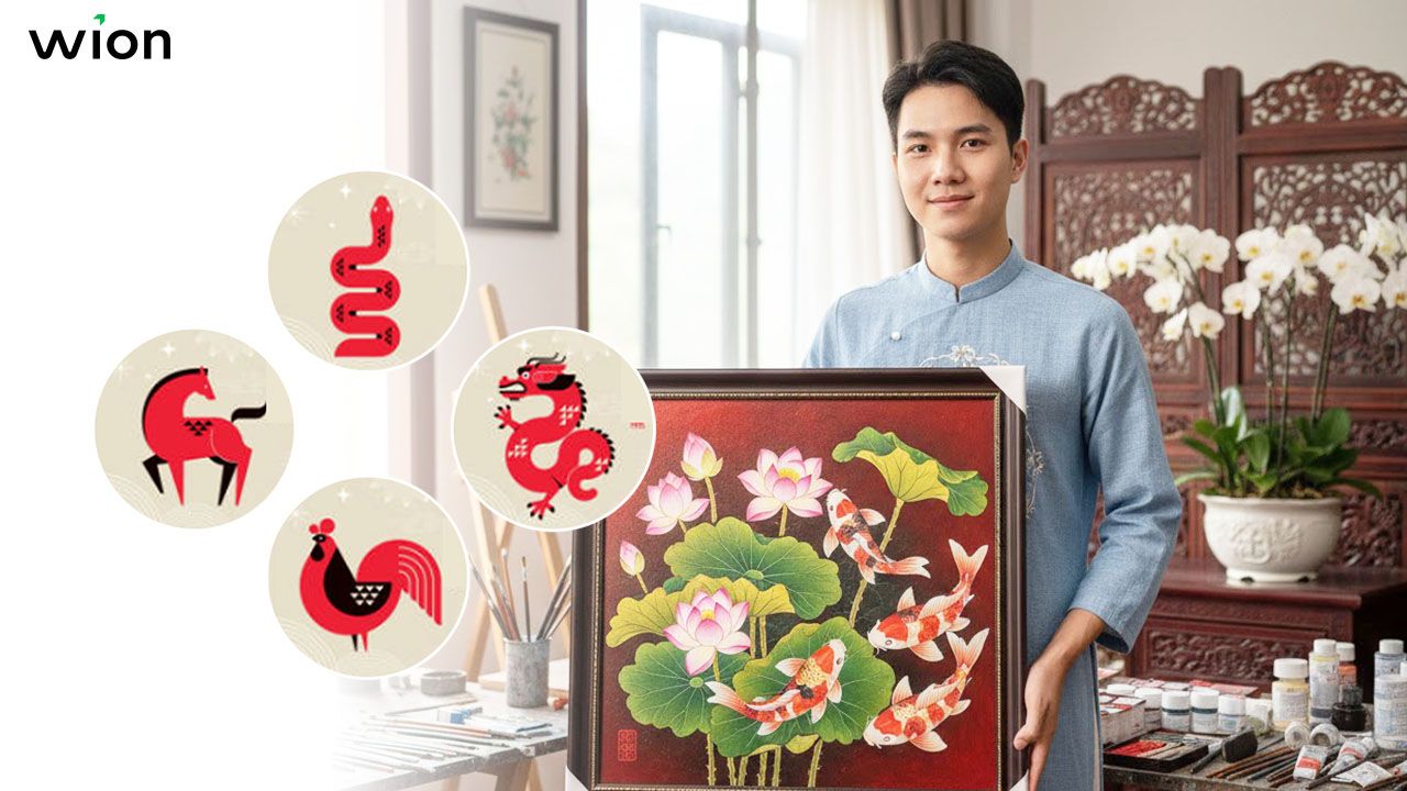 Tranh Cá Chép Hoa Sen hợp với tuổi nào nhất?