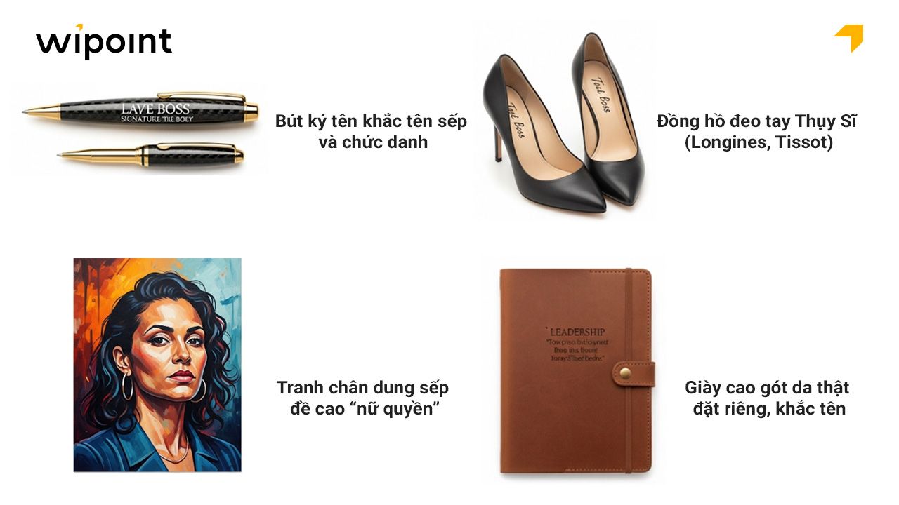 Quà thể hiện vị thế nữ lãnh đạo, đẳng cấp mà tinh tế