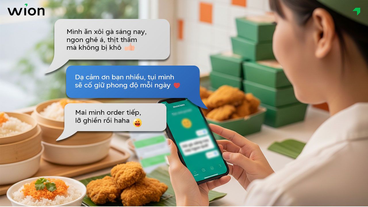 Mẫu content feedback cho dịch vụ F&B