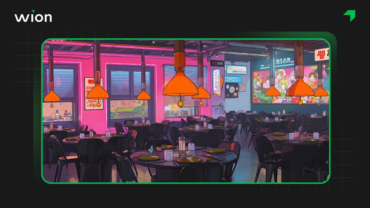 Setup quán ăn nhỏ theo phong cách Hàn Quốc