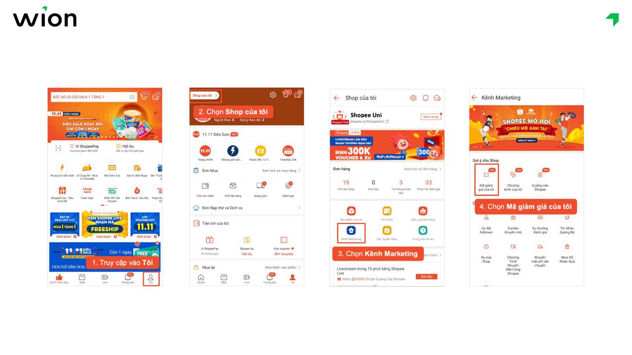 Cách tạo giảm giá sản phẩm trên Shopee