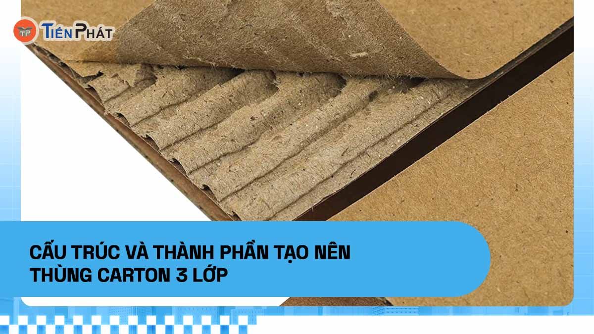 Cấu trúc và thành phần tạo nên thùng carton 3 lớp