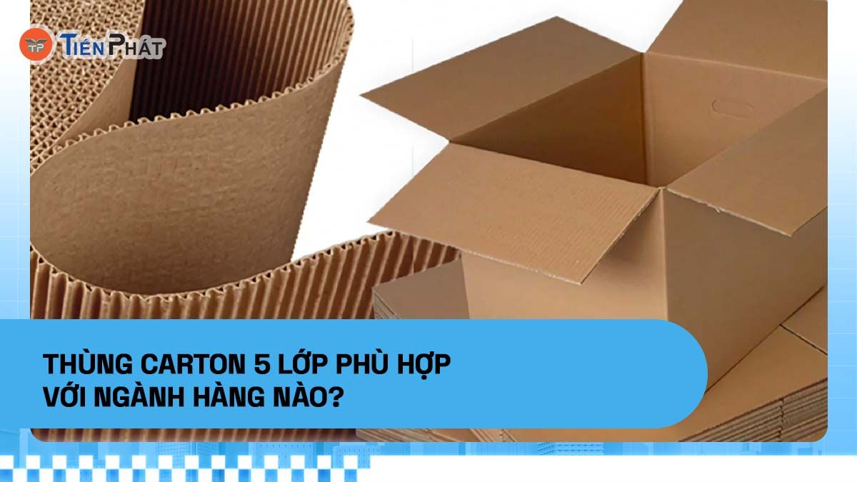 Thùng carton 5 lớp phù hợp với ngành hàng nào?
