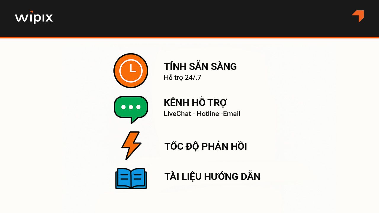 Dịch vụ hỗ trợ khách hàng từ nhà cung cấp