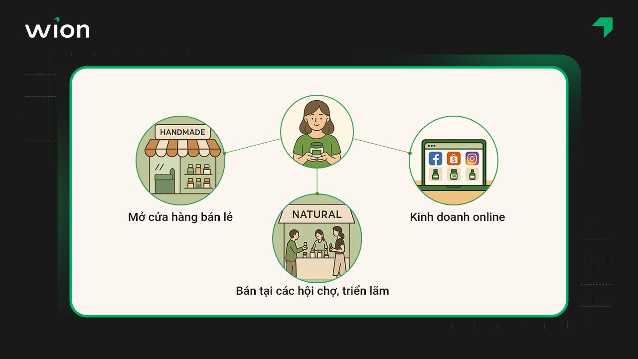 Đa dạng kênh bán hàng mỹ phẩm handmade