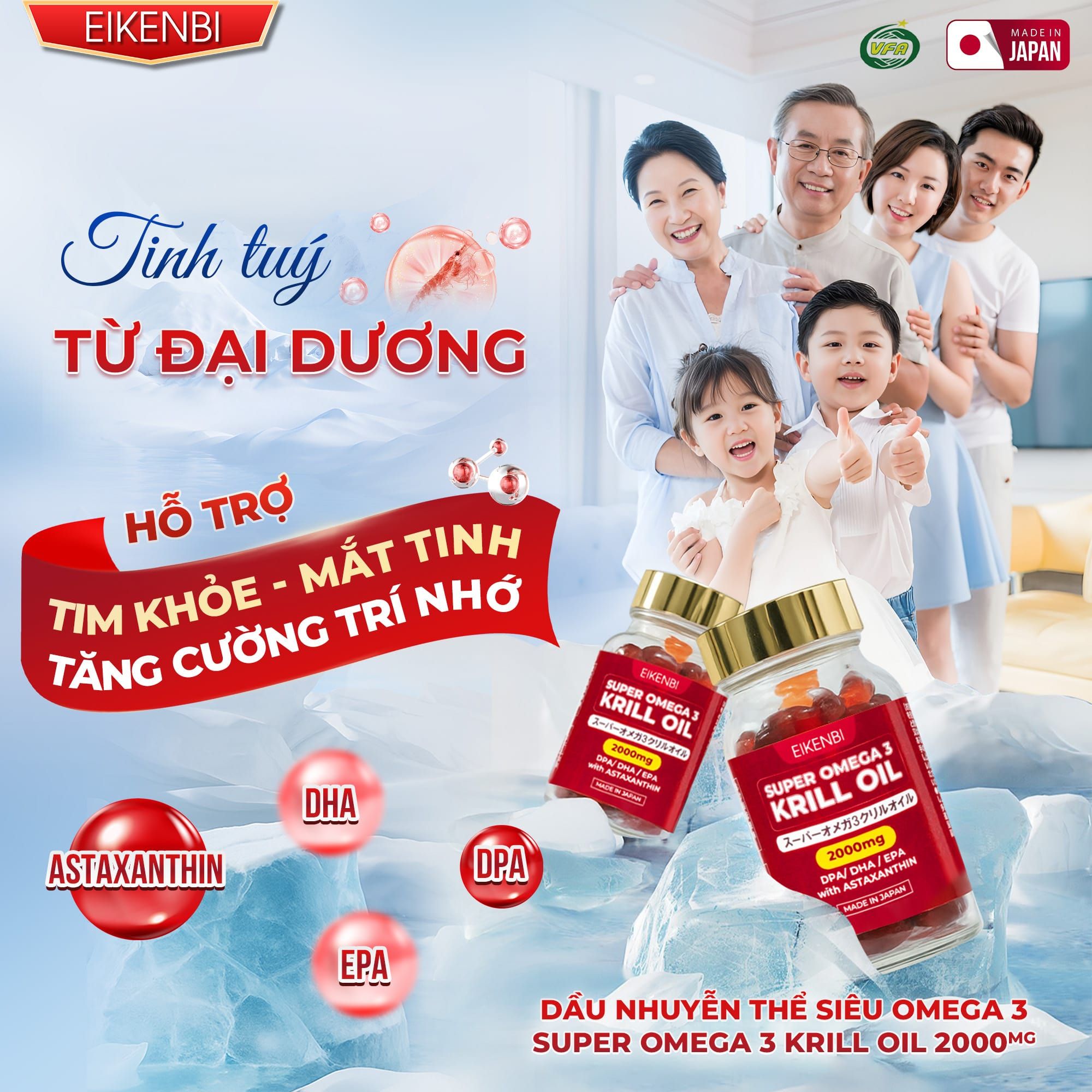 Lưu ý khi sử dụng dầu nhuyễn thể Krill Oil Eikenbi