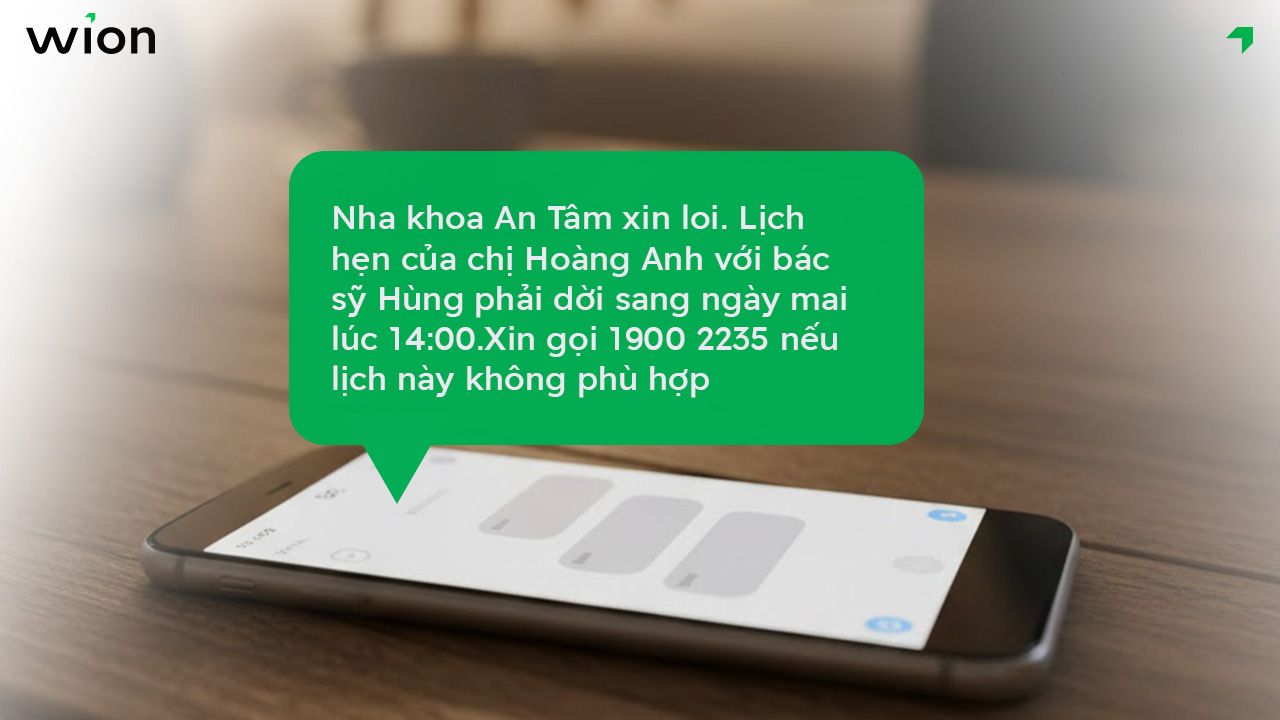 Thông báo khẩn cấp/thay đổi lịch