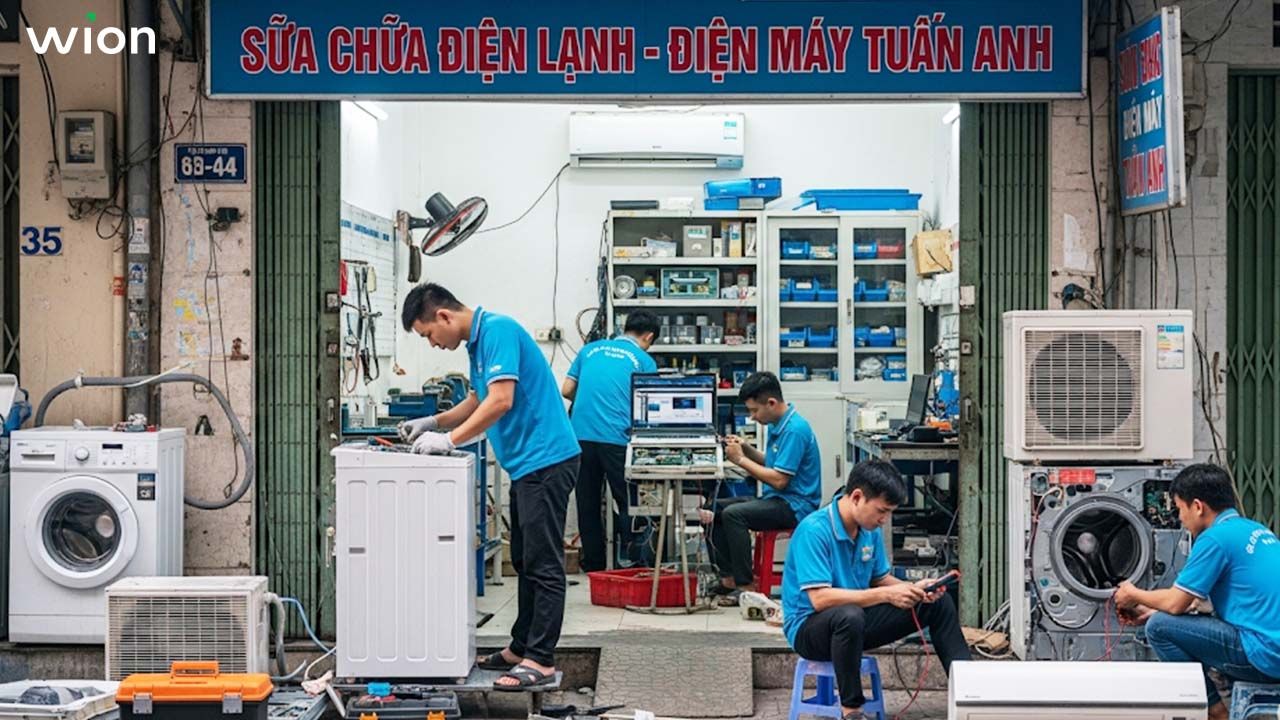 Mở cửa hàng sửa chữa điện lạnh, điện máy