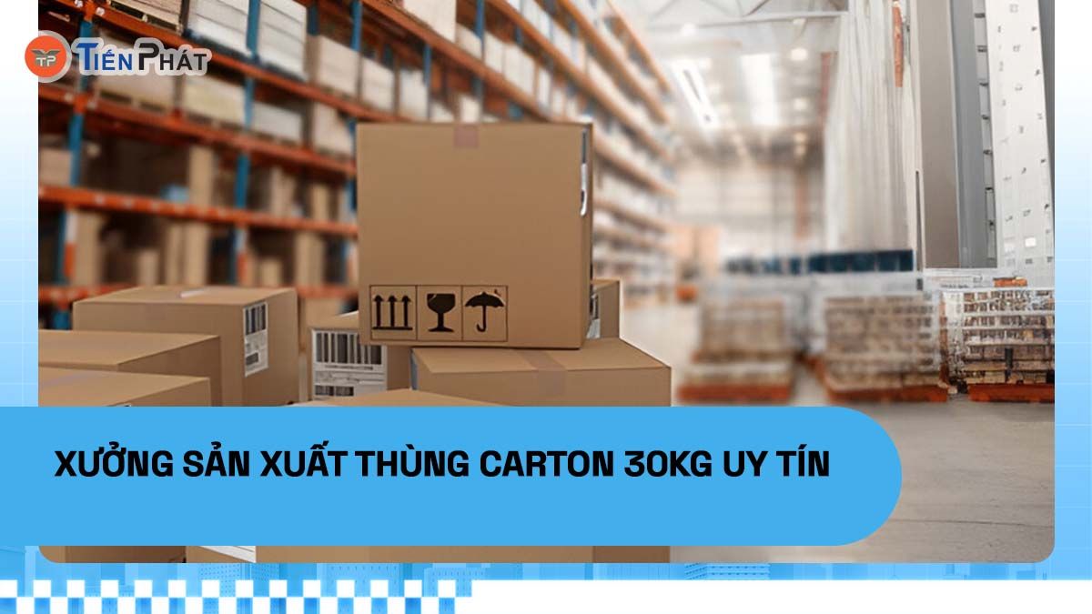 Xưởng sản xuất thùng carton 30kg uy tín