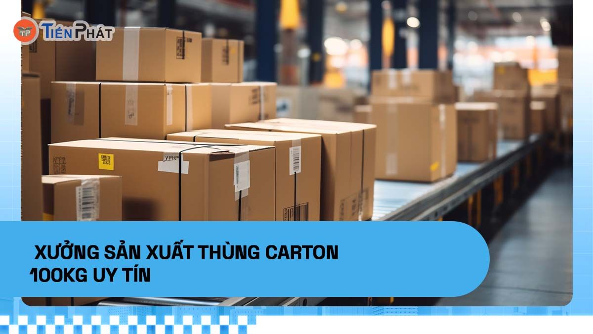 Xưởng sản xuất thùng carton 100kg uy tín