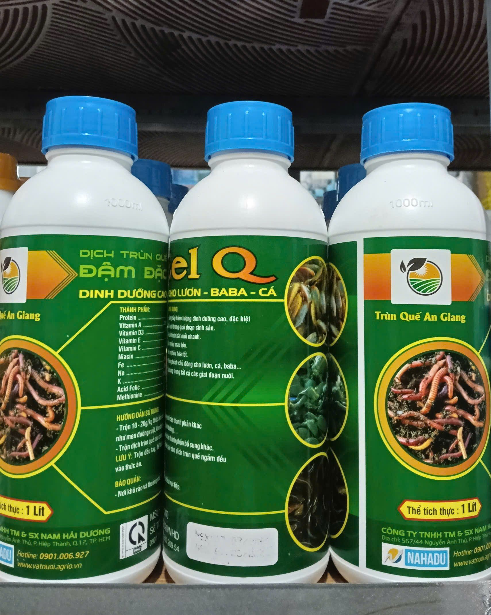 Eel Q dịch trùn quế đậm đặc bổ sung dinh dưỡng cho lươn cá