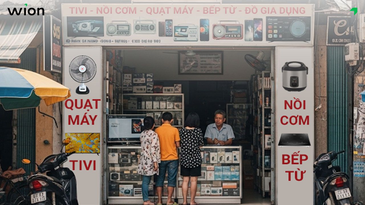 Mở cửa hàng điện máy nhỏ lẻ truyền thống