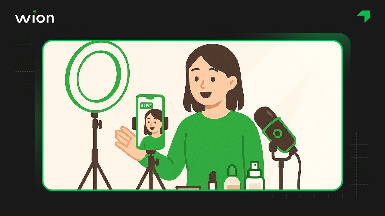 Ánh sáng và âm thanh là yếu tố không thể thiếu để tạo ấn tượng cho buổi livestream mỹ phẩm chất lượng