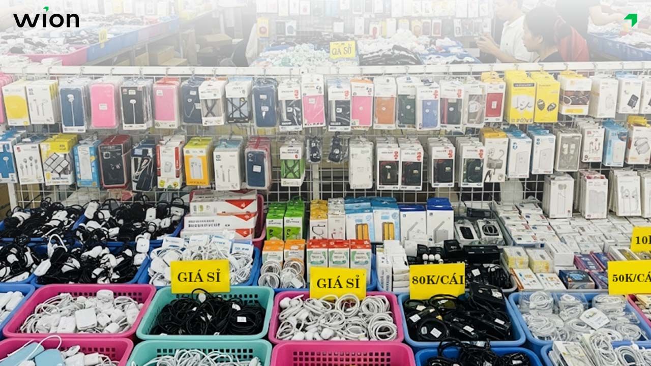 Tìm nguồn hàng phụ kiện điện thoại từ chợ đầu mối Việt Nam