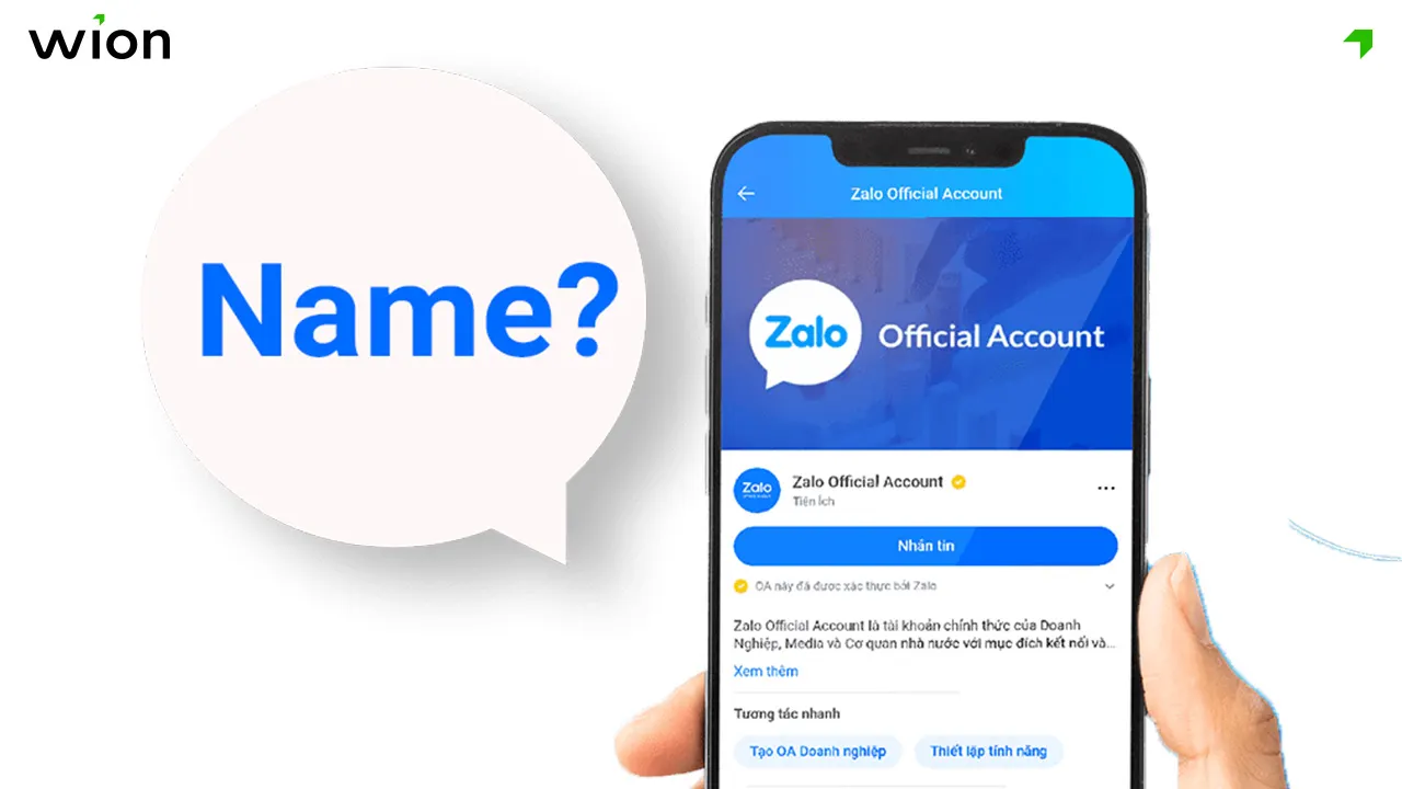 Nguyên tắc đặt tên trên Zalo Official Account (OA) chuyên nghiệp
