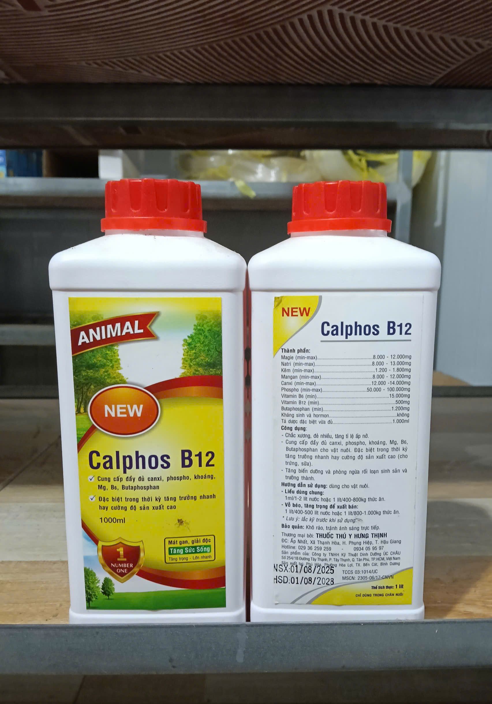 Thuốc Calphos B12 tăng trưởng nhanh bổ sung khoáng vitamin