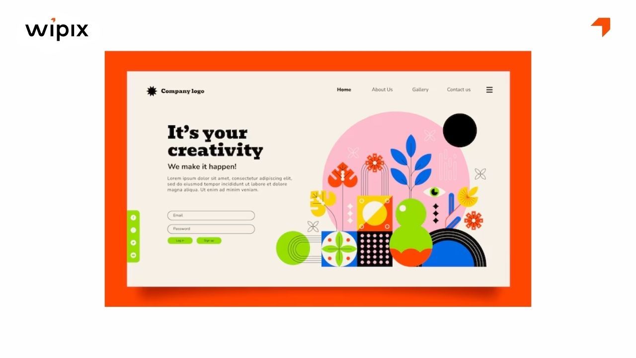 Webiste thiết kế với phong cách Flat Design