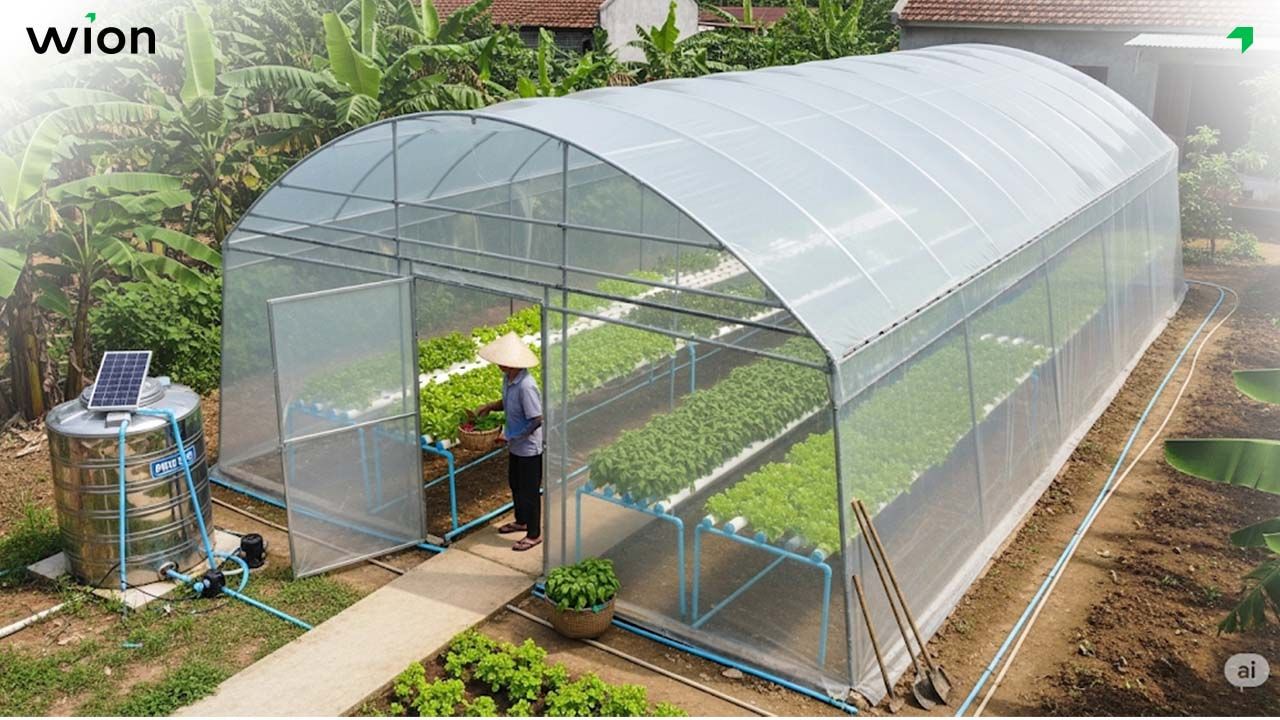 Diện tích đất cho từng mô hình trồng rau sạch kinh doanh