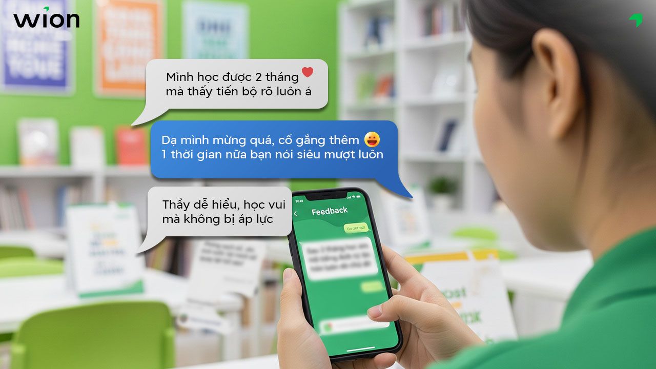 Mẫu content feedback cho trung tâm ngoại ngữ