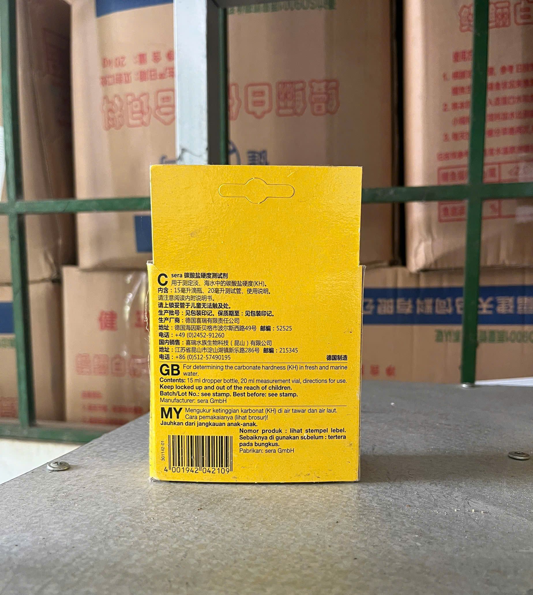 Bộ test kH Sera đo độ kiềm nước thủy sản chính xác