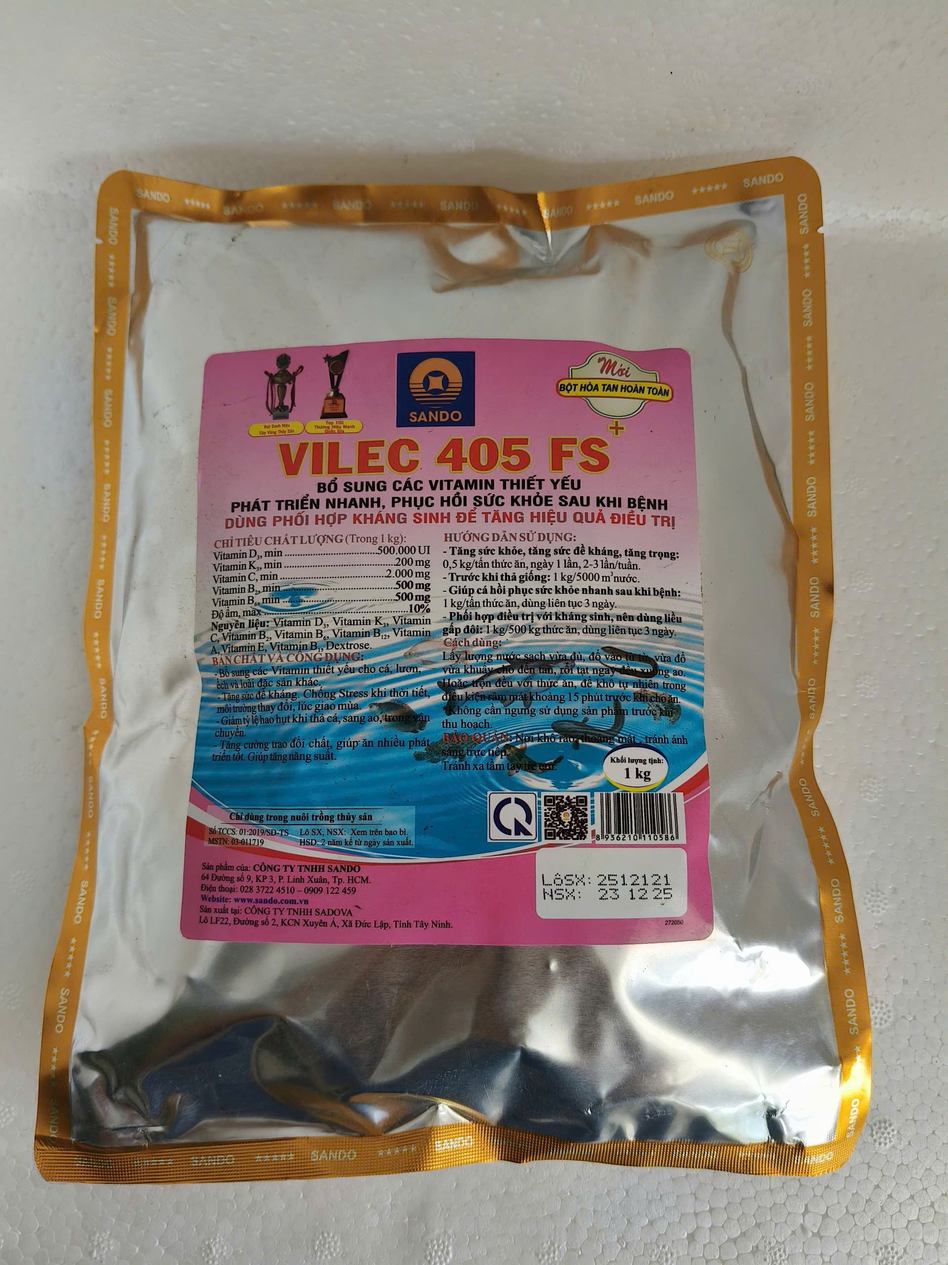 VILEC 405 FS SANDO vitamin thủy sản giúp phục hồi sau bệnh tăng sức đề kháng