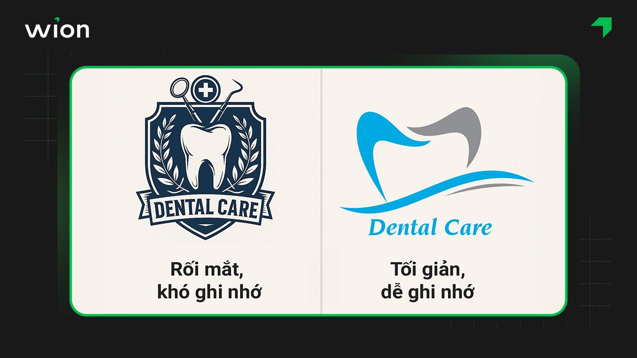 Sự tinh giản và dễ nhớ trong thiết kế logo nha khoa