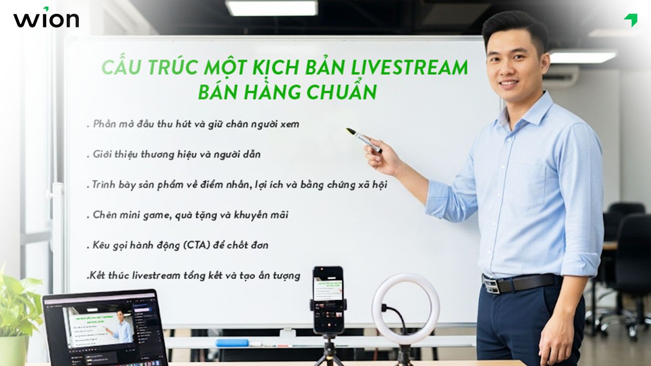 Cấu trúc chuẩn cho kịch bản livestream bán hàng