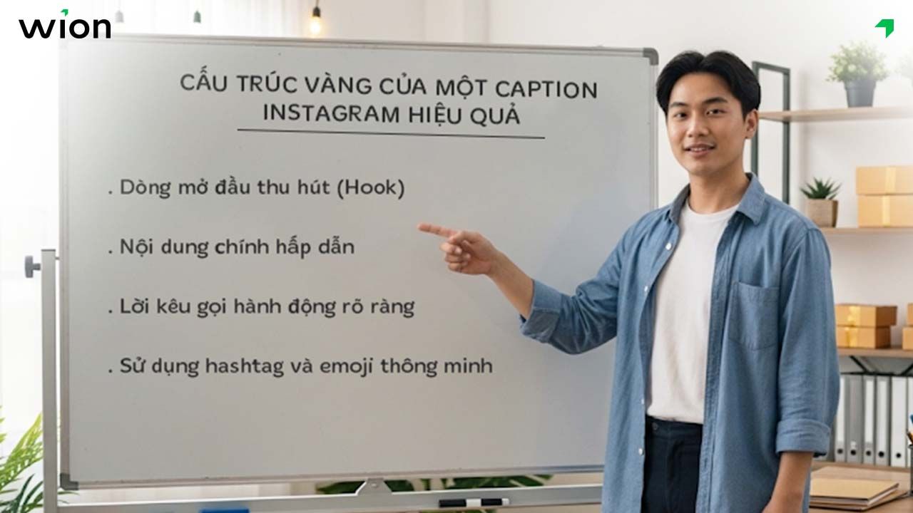 Cấu trúc của một caption Instagram hiệu quả